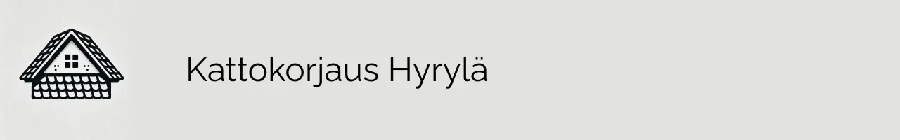 Kattokorjaus Hyrylä